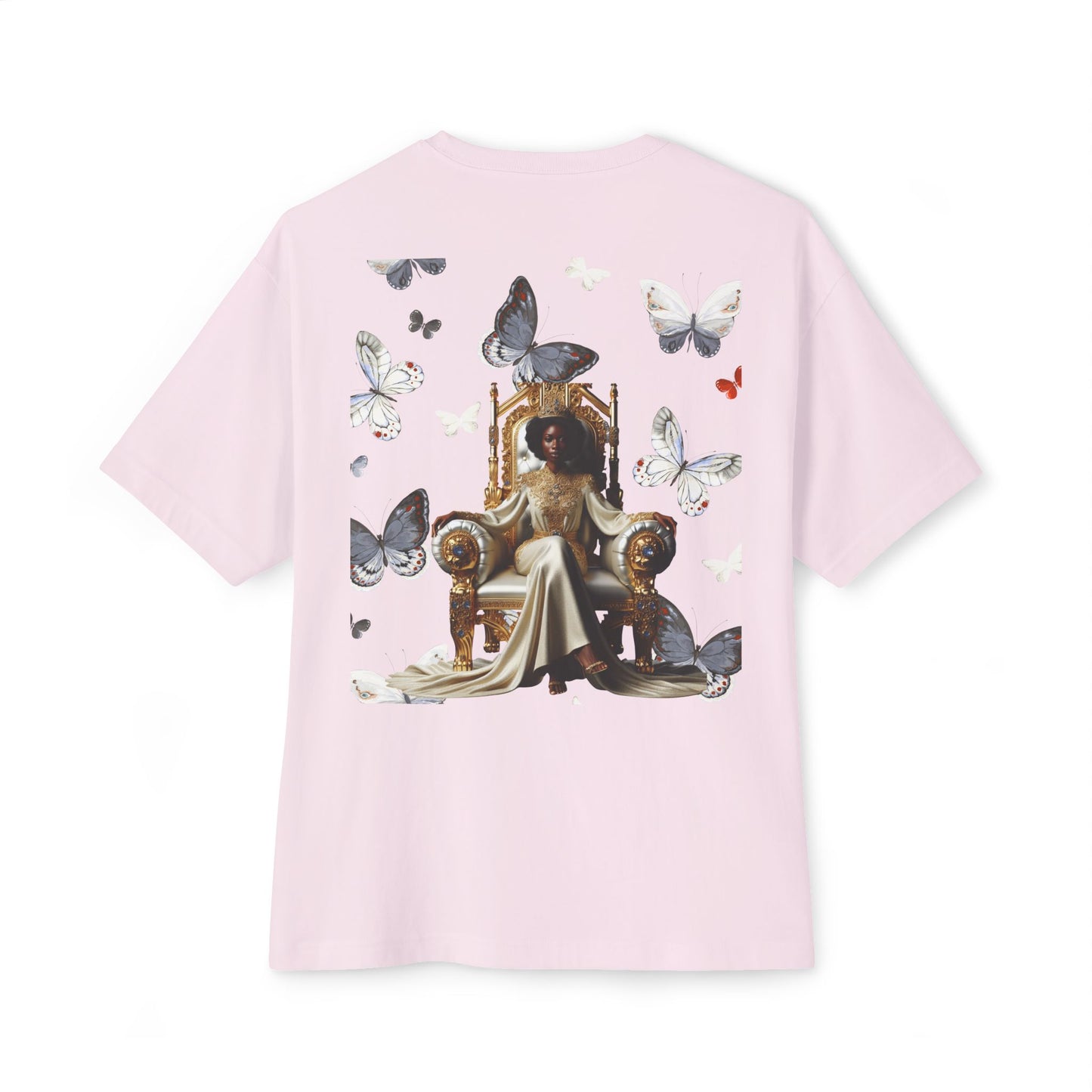 Stay Woke Oversized Tee - Inspirational Unisex Boxy Shirt, Casual Fashion, Streetwear Gift, Butterfly Graphic Tee, Relaxed Fit